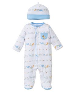 Little Me 3 Pack Cuddly Giraffe Bodysuits Blue