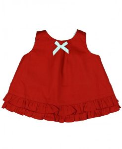 Ruffle Butts Red Swing Top