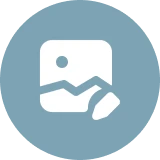 Graphic of a photo with pencil